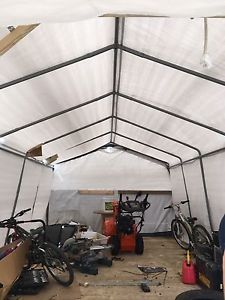 Frame for tarp shed