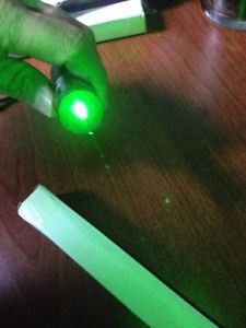 High power laser pointer with safety key