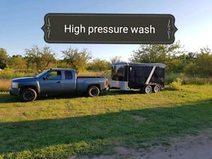 High pressure mobile wash