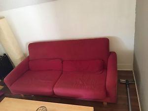 IKEA RED COUCH
