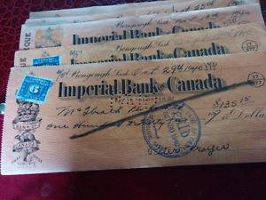 IMPERIAL AND ROYAL BANK OF CANADA OLD CHECKS