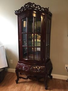 Large Curio Cabinet with two drawers