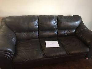 Leather couch few rips 40