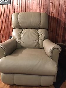 Leather recliner chair