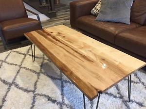 Maple top handmade coffee table