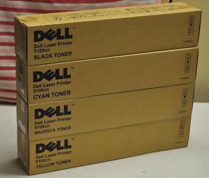 NEW Dell CN Toner Cartridges Black, Cyan, Yellow,