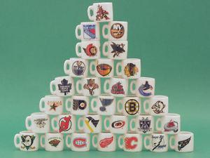 NHL Ceramic Mini Mugs set of 30