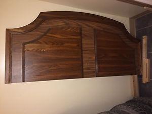 Oak headboard for Queen bed
