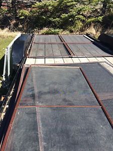 Patio screen and frame