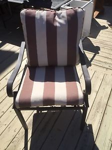 Patio set table and 6 chairs