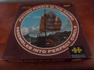 Picture Puzzle in the Round Chinese "Junk" in Hong Kong by