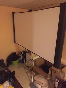 Projector with remote and screen