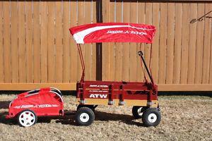 Radio Flyer wagon and accessories