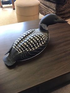 Ralph Malpage hand carved and painted duck decoy