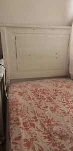 Single distressed white Laura Ashley's bed frame