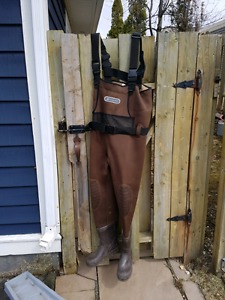 Size 10 insulated waders worn twice retail 199+hst