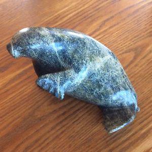 Soap stone Inuit carvings