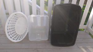 Storage bins $10 takes all 3! As is