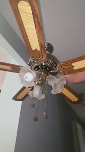 Three light ceiling fan