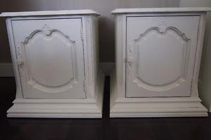 Two beautiful refinished side tables / nightstands!