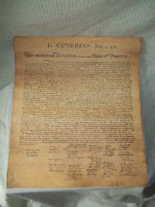 U.S.A. Declaration Of Independence