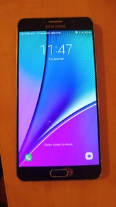 Unlocked Samsung Galaxy Note5 with cracked screen
