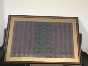 VINTAGE HANDWOVEN REAL SILK TAPESTRY FOR SALE