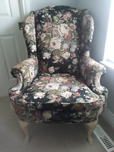 VINTAGE WING BACK CHAIR - MOVING SALE
