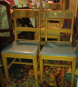 Vintage Hardwood Table & Chair Set