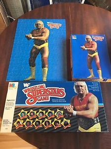  WWF Wrestling superstars board game and puzzle