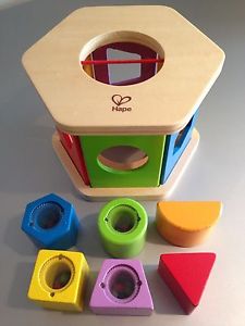Wanted: Hape Shake and Match Toddler Wooden Shape Sorter Toy