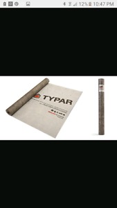 Wanted: Wanted Tar paper & Typar (Tyvex)