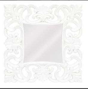 White decor mirror