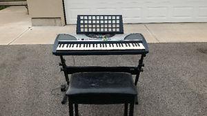 Yamaha keyboard, stand and bench $75 obo