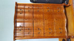 bird's eye maple dresser antique
