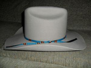 lt gray Cowboy hat (size says 6 7/8 but not sure how it is
