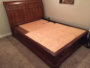 wood bed frame
