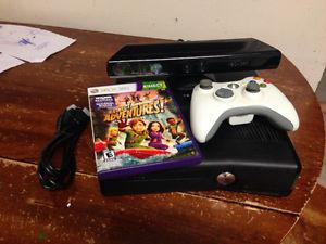xbox 360 with kinect and game