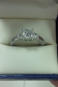 1.12 carat engagment ring for sale.
