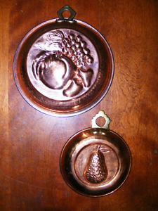 2 Vintage Copper Wall Hangings