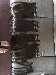 3 pairs of 18 inch seamless clip in hair extensions
