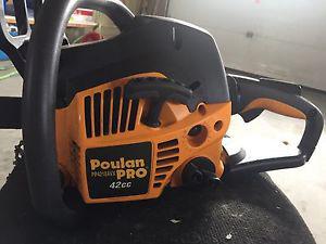 42CC Poulan Pro. 18" Chain Saw
