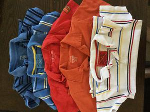 5 golf shirts