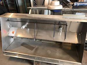 7x3.7 Foot Restaurant Hood Vent & Fire Suppression System