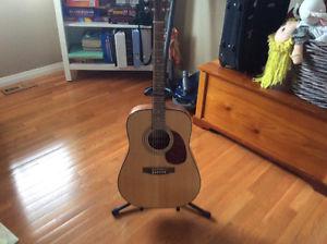 Acoustic Cort Guitar with stand