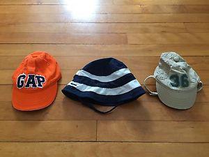 Baby Gap 0-6 month and Children's Place 3-6 month hats