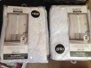 Beautiful double curtain set x 2