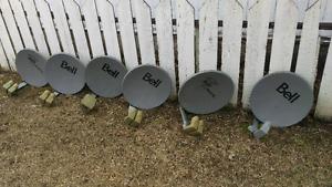 Bell satellite dishes