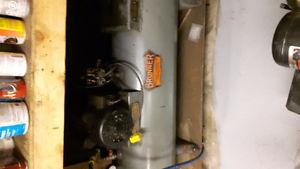 Compressor tank and electronic motor