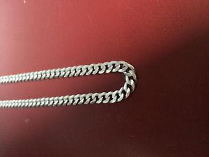 Curb link sterling silver 21' chain